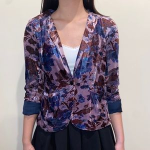 Crushed Velvet Blazer